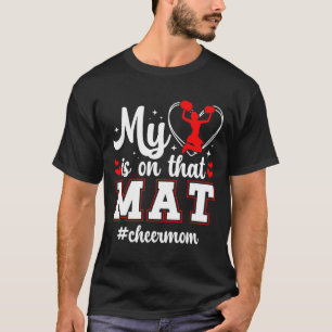 T-shirt Sur ce tapis, acclamez maman, maman de pom-pom gir