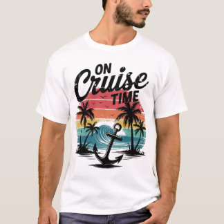 T-shirt Sur la croisière Cocotier Vacances d'été 