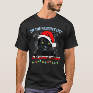 T-shirt Sur La Liste Coquine Et Je Regrette Rien Chat Chri