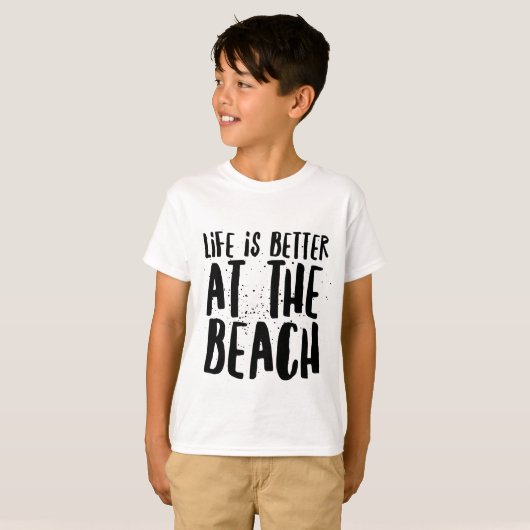 T-shirt Sur La Plage (Devant entier)