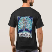 T-shirt Sur la quête de ma vie - Arbre - Étoiles (Dos)