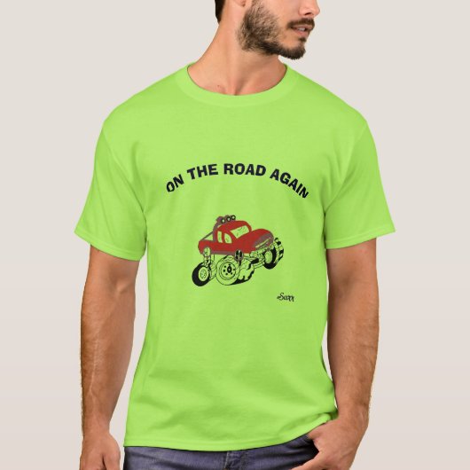 T-Shirt : Sur La Route Encore. (Devant)