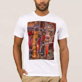 T-shirt Sur L'Ancien Camion À Feu (Devant)