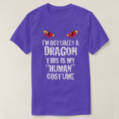 T-shirt Sur le Actually A Dragon Funny Halloween Costume T (Design devant)