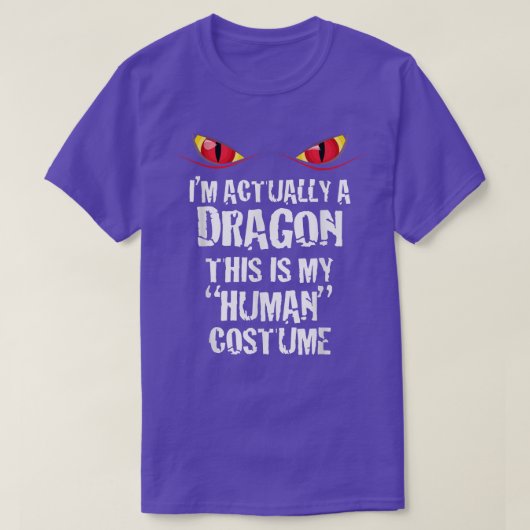 T-shirt Sur le Actually A Dragon Funny Halloween Costume T (Design devant)