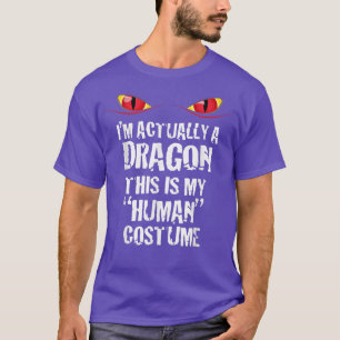 T-shirt Sur le Actually A Dragon Funny Halloween Costume T