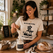 T-shirt Sur le chemin d'alimenter mon starter de levain