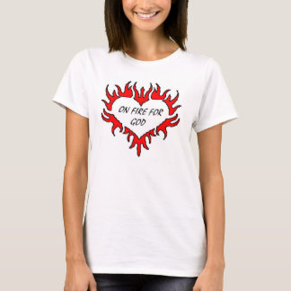 T-shirt sur le feu
