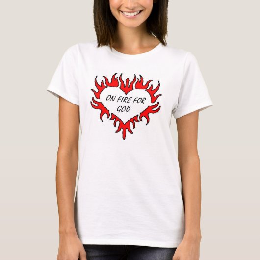 T-shirt sur le feu (Devant)