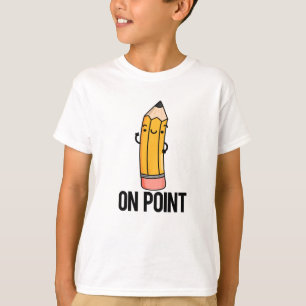 T-shirt Sur le jeu de crayon amusant Point