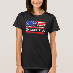 T-shirt Sur Le Lac Temps Rétro Bateau Kayak Canoë Kayak