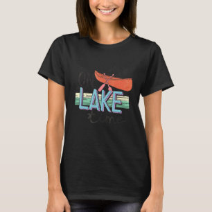 T-shirt Sur Le Lac Temps Vie Été Sur Le Lac Womens Mens L
