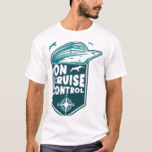 T-shirt Sur le régulateur de vitesse graphique drôle (Devant)