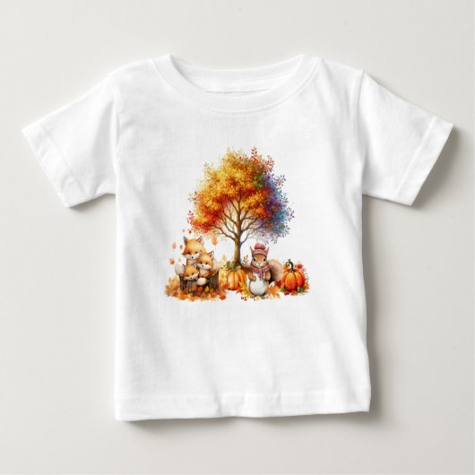 T-Shirt sur les forêts du pays d'automne (Devant)