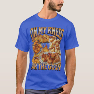 T-shirt Sur mes genoux drôle de crabe Rangoon mème bootleg