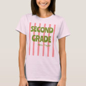 T-shirt Sur mesure bandes 2e année École Nom de l'enseigna (Devant)