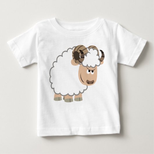 T-shirt sûr mignon de bébé de RAM de bande (Devant)