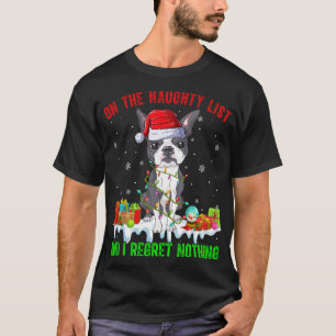 T-shirt Sur Naughty List Et Je Regrette Rien De Noël Bosto