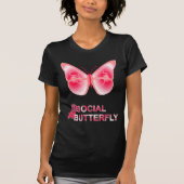 T-shirt Sur Social Hashtag Papillon (Devant)