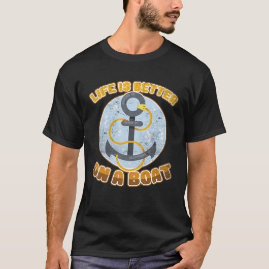 T-shirt sur un bateau (Devant)