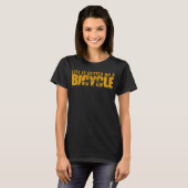 T-shirt Sur Un Vélo À Vélo (Devant entier)