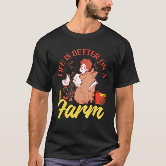 T-shirt Sur Une Ferme (Devant)