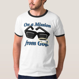T-shirt Sur une mission de Dieu
