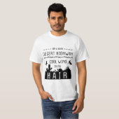 T-shirt Sur une route désertique sombre vent cool dans mes (Devant entier)