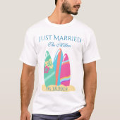 T-shirt Surboard juste marié (Devant)