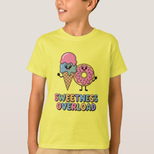 T-shirt Surcharge de sucrerie   Enfants de Donut & Ice Cre