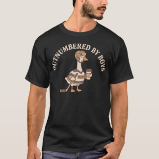 T-shirt Surclassée par les garçons Maman drôle Goose Hocke