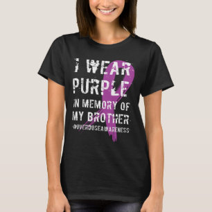 T-shirt Surdose de sensibilisation Mémoire violette de mon