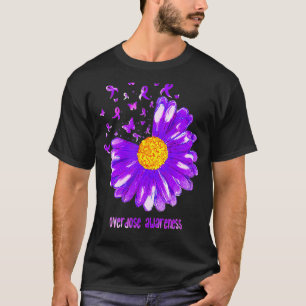 T-shirt Surdose de tournesol violet de papillon