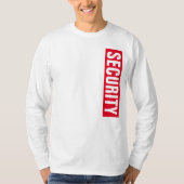 T-shirt Sûreté à long manche blanc double face (Devant)