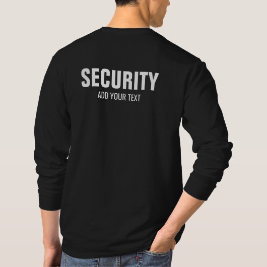 T-shirt Sûreté à long manche pour les imprimantes à double (Dos)