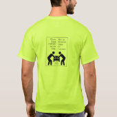 T-shirt SÛRETÉ Demandez de l'aide (Dos)