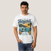 T-shirt Surf à Hawaï (Devant entier)