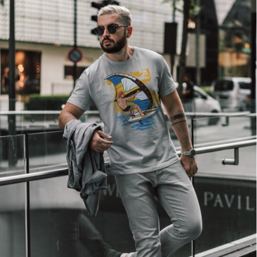 T-shirt Surf à l'aile