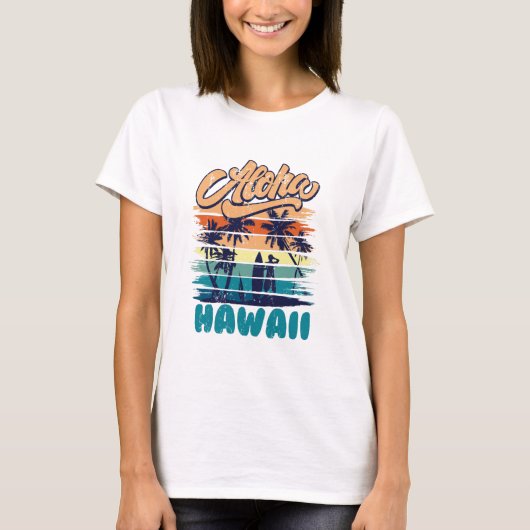T-shirt Surf - Aloha Hawaï (Devant)
