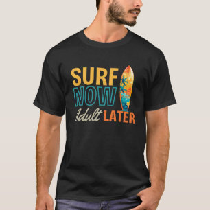 T-shirt Surf amusant Dire Plage Vie Océan Vague d'été