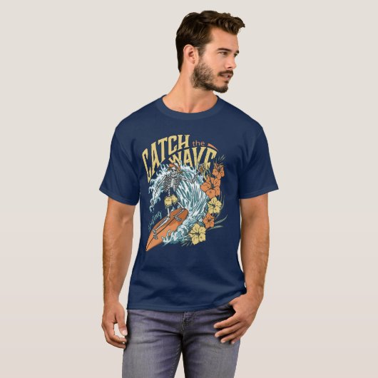T-shirt Surf - Attraper La Vague (Devant entier)