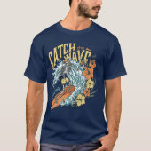 T-shirt Surf - Attraper La Vague (Devant)