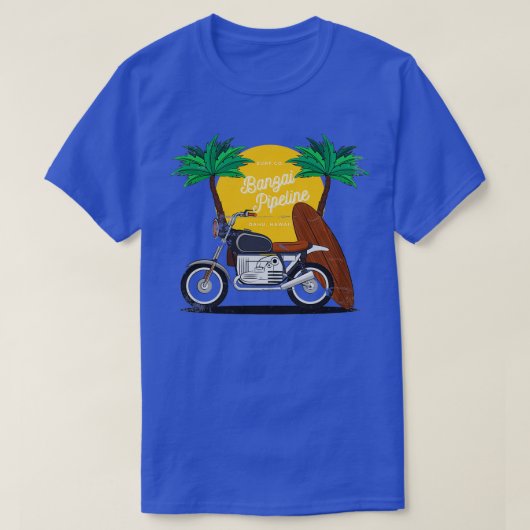 T-shirt Surf Banzai Pipeline Oahu Hawaii (Design devant)