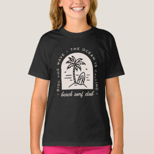 T-shirt Surf beach club les amateurs de surf équipage vint