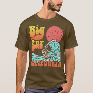 T-shirt Surf Big Sur Vintage California Surfer déprimé
