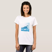 T-shirt Surf Blue Wave et océan (Devant entier)