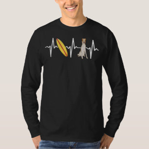 T-shirt Surf Borzoi Heartbeat Chig