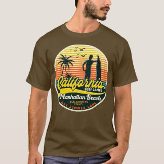 T-shirt Surf californien Camp Manhattan Beach