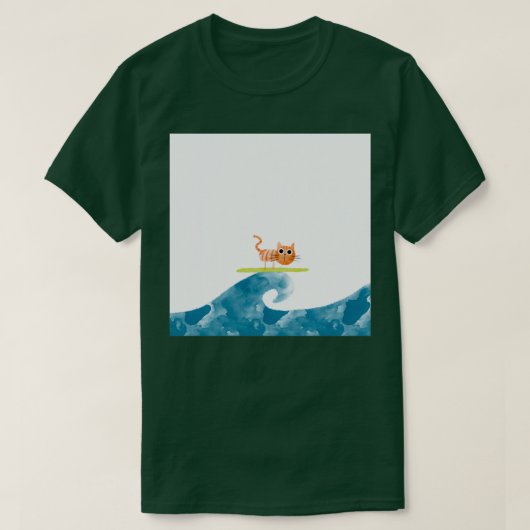 T-shirt surf cAT (Design devant)