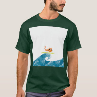 T-shirt surf cAT